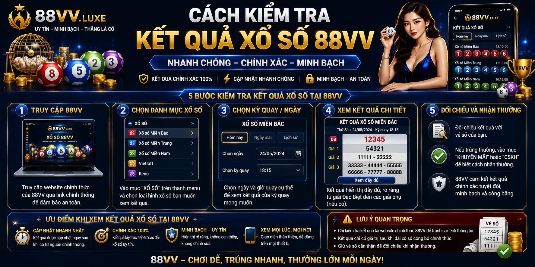 Xổ Số 88VV – Loại Hình, Kỳ Quay Và Cách Tính Thưởng Chi Tiết 2 Cách kiểm tra kết quả xổ số 88VV